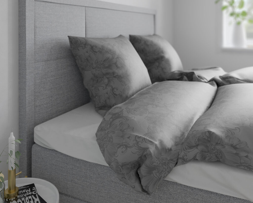 Prosleep sengetøj - Flower Grey